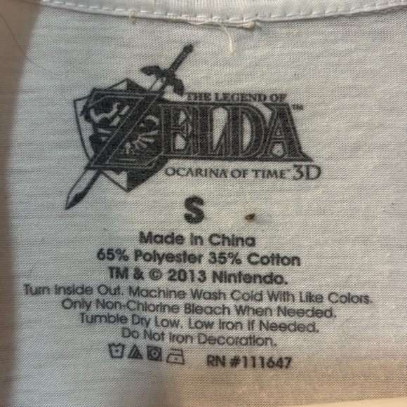 Zelda sheer graphic tee size small - Picture 3 of 5